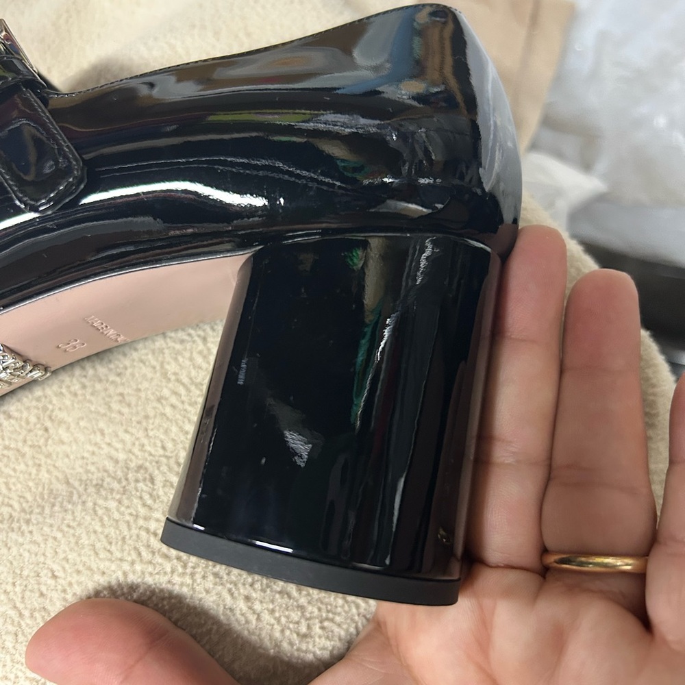 Prada Black Patent Leather Heels